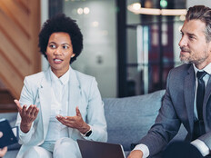 People collaborating in a meeting