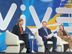 Panelists on stage at ViVE 2025