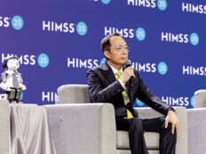 panelists on stage at HIMSS25