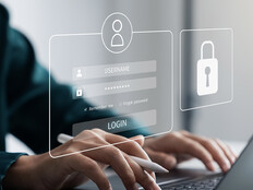 Person logging into their computer