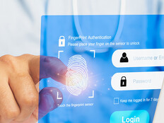 Healthcare provider entering password