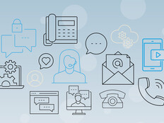 Contact center concept illustration