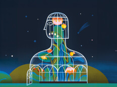 abstract person as greenhouse