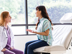 doctor talking to patient uninterrupted