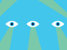 illustration of eyes with search lights