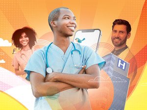 Collage of nurses and doctors