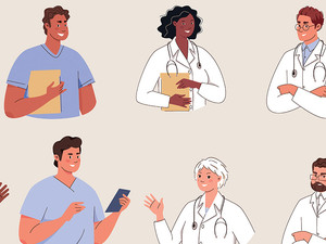 Illustration of healthcare workers