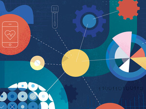 illustration of colorful pathways intersecting