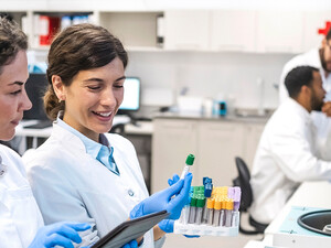 Medical research in lab