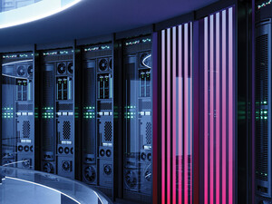 futuristic data center concept