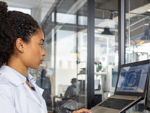 Health engineer working