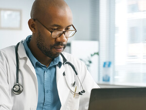 doctor on laptop