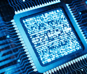 CPU and Computer chip concept