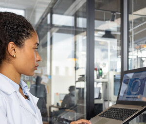 Health engineer working
